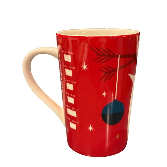 Starbucks Holiday Ceramic Mug 12 Fl Oz Christmas Cardinal Design 2012 Ltd. Ed. - Picture 4 of 7